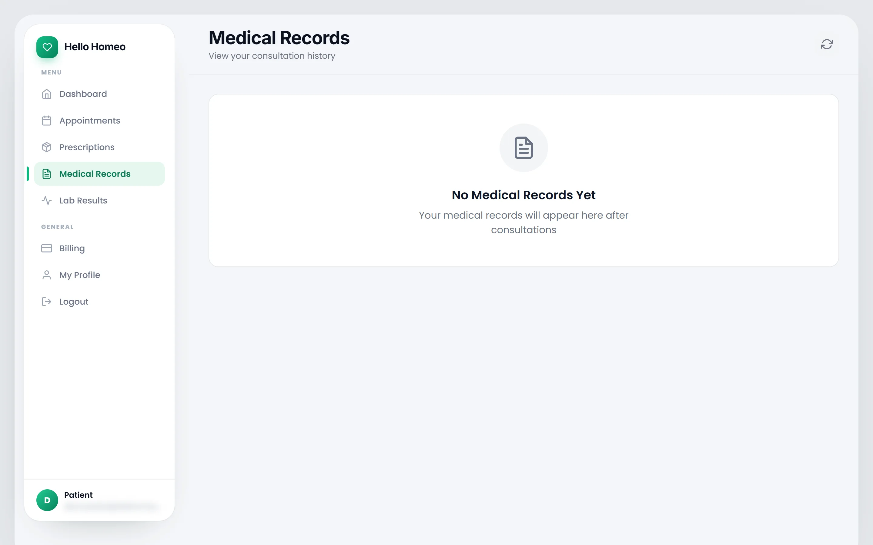 An expanded medical record showing chief complaints, diagnosis and vital signs